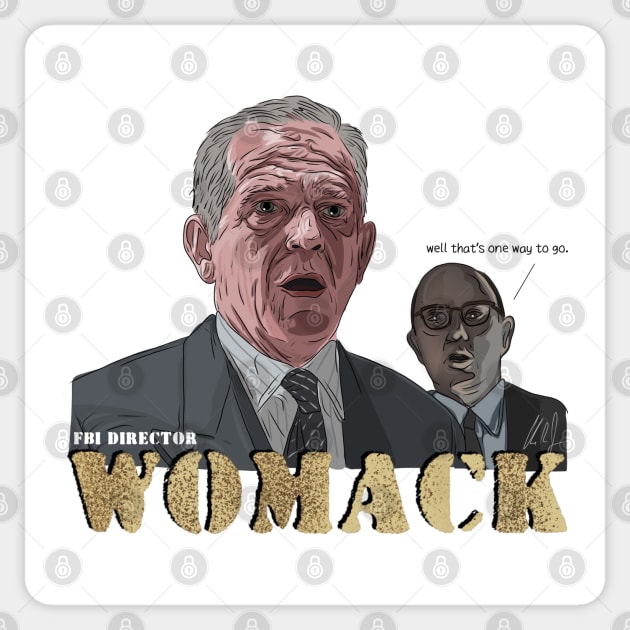 The Rock: FBI Director WOMACK Sticker by 51Deesigns